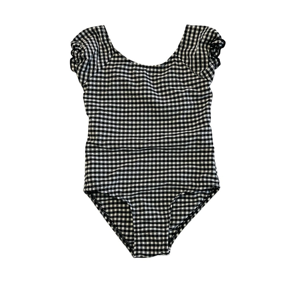 Zara Kids‎ Black and White Checkered Swimsuit